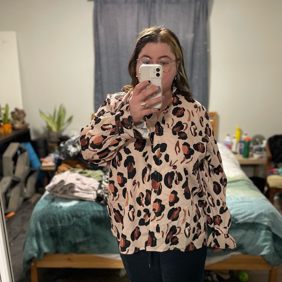 Eloquii leopard blouse - Picture 1 of 3